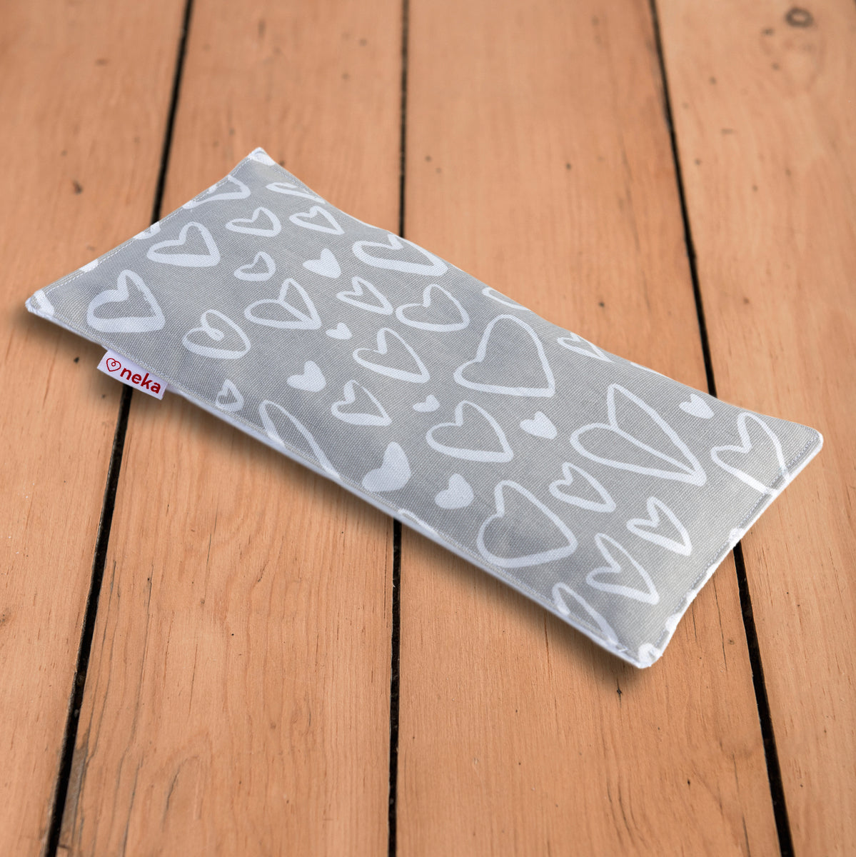 Heating bag – grey heart design