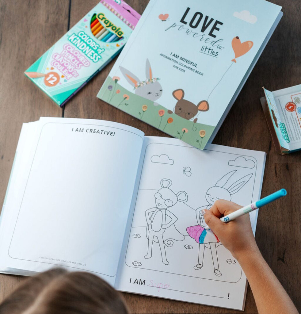 Affirmation colouring book