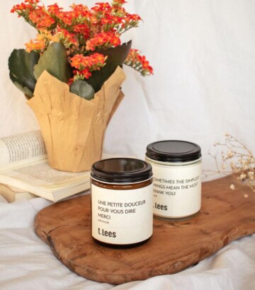 Personalized Message Candle