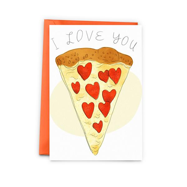 Pizza Love Card
