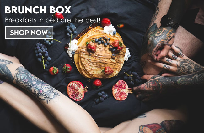 Brunch box for the perfect breakfast in bed