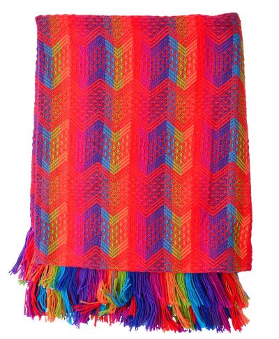 Multicolour Alpaca Blanket
