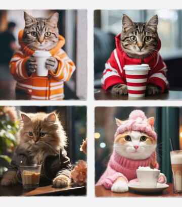 Cozy Cats Coasters