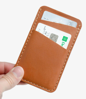 Leather card holder