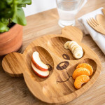 Bamboo baby plate (with suction)