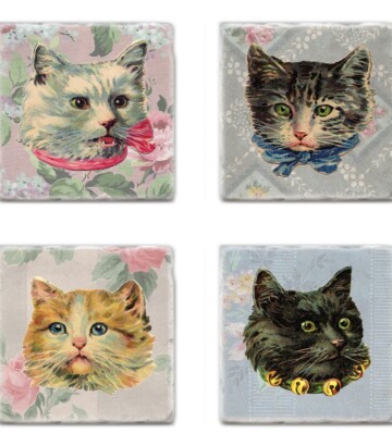 Fancy ass cats – Coaster set