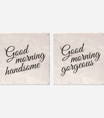Good morning coaster set
