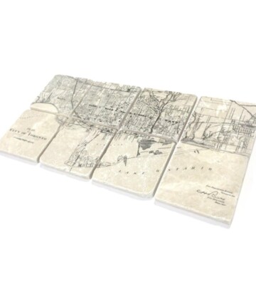 1901 Toronto Map – Coaster set