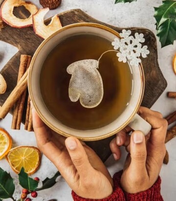 Mitten-Shaped Earl Grey Tea Bags
