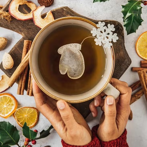 Mitten-Shaped Earl Grey Tea Bags
