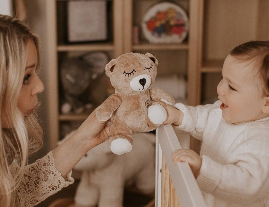 Musical teddy bear Moka for baby shower