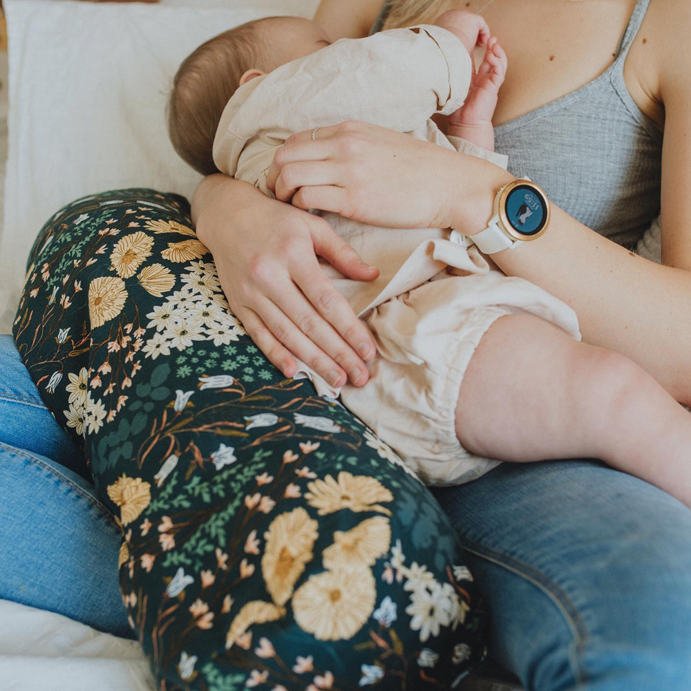 Buckwheat nursing pillow for mom and baby