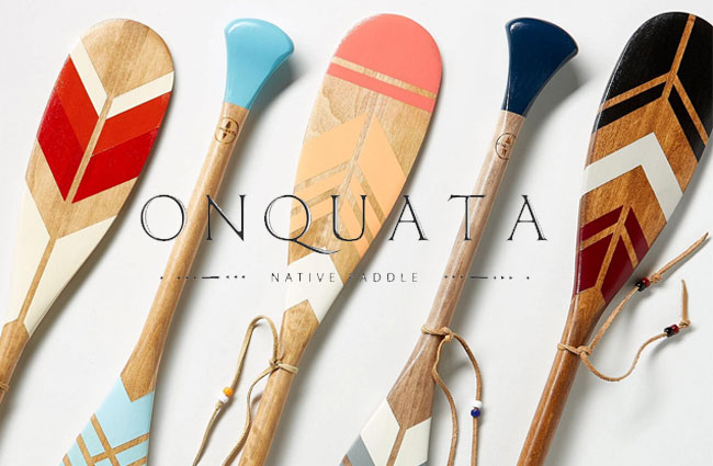Decorative paddle from the Canadian Wendat Nation