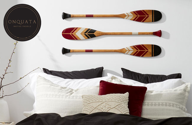 Decorative paddle from a canadian first nation