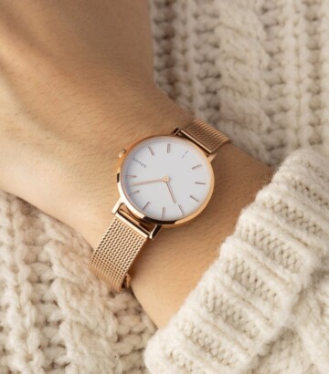 Solar Powered Watch – Mini Rose Gold Solar Watch