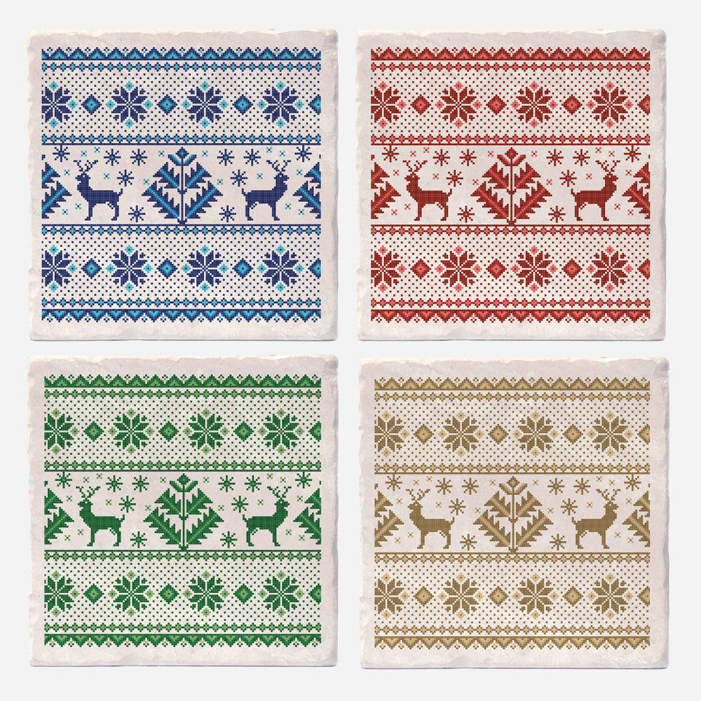 Sweater weather coaster set