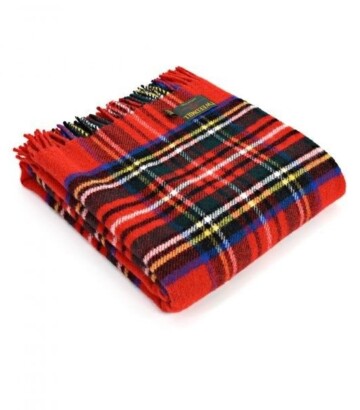 Royal Stewart Tweedmill Tartan Wool Throw