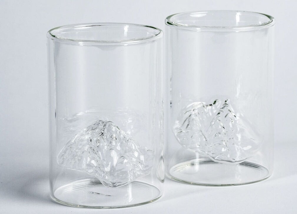 Mountains glass