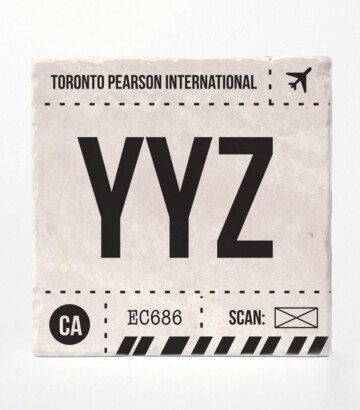 Toronto airport code coaster