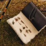 Oiled cowhide fly case